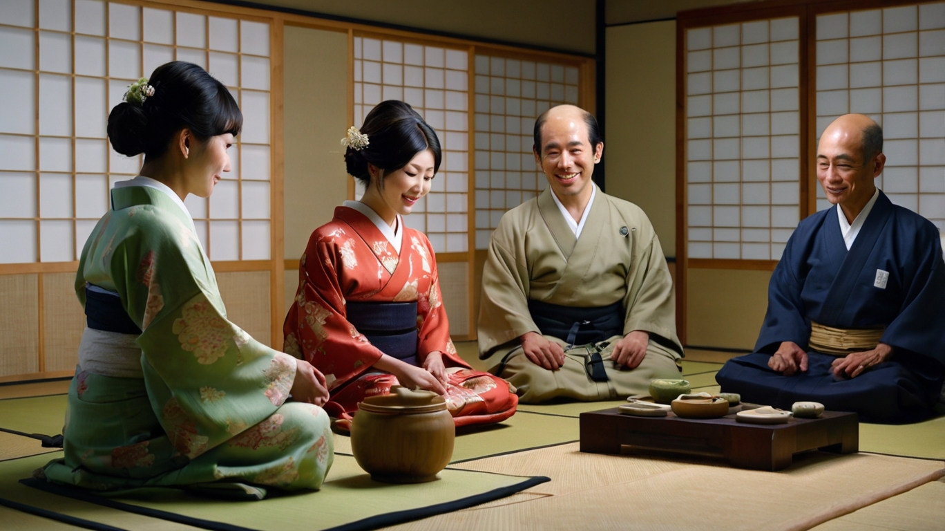 茶道の様子